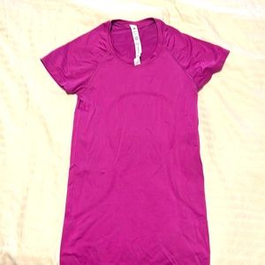 Lululemon t-shirt in Sonic Pink and Meadowsweet Pink